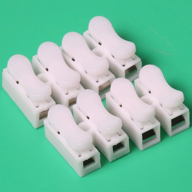 

Quick Splice Lock Wire Connectors spring CH2 2 Pin Electrical Cable Terminals block Wholesale 10pcs/lot car automotive fast