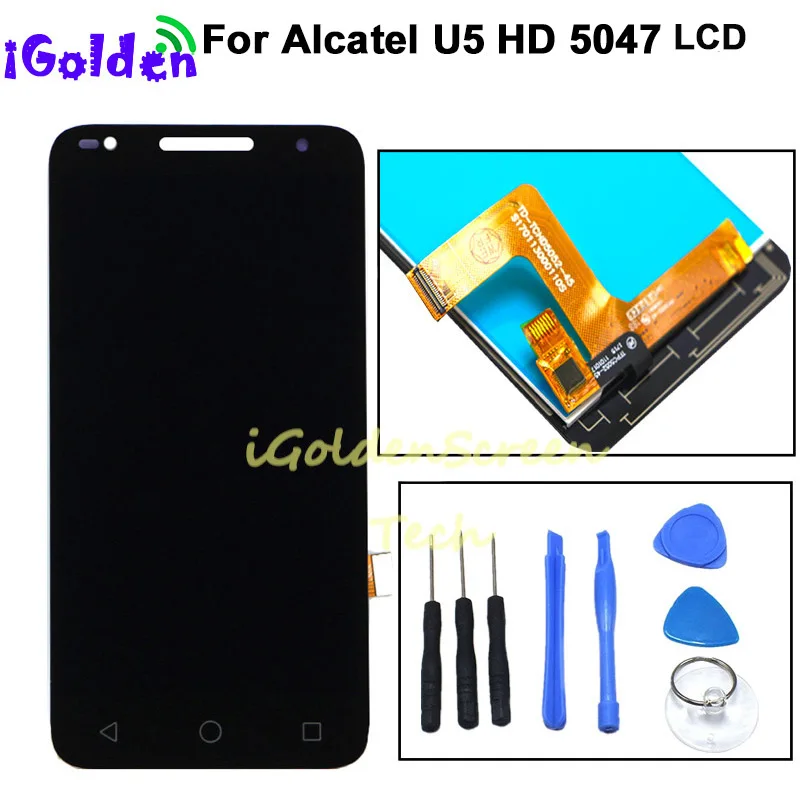 

5.0inch For Alcatel U5 HD 5047i 5047D lcd Display+Touch Screen Digitizer Assembly Replacement For Alcatel u5 Cell Phone