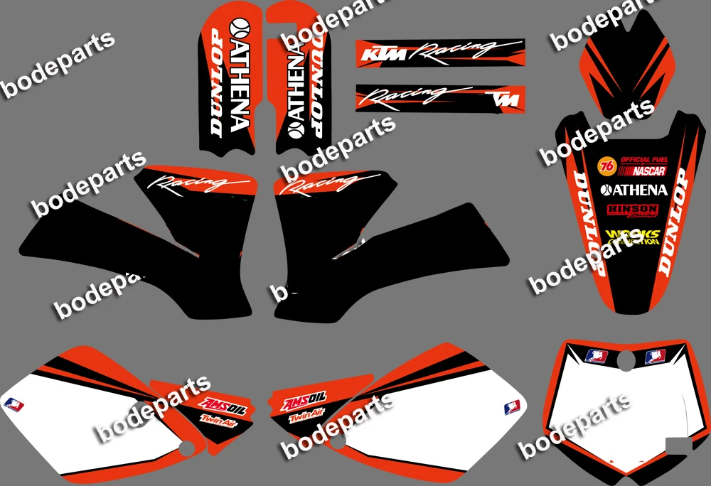 

Motorcycle Bike Model SX 65 SX65 adhesivos Decal Sticker Graphics For KTM SX65 2002 2003 2004 2005 2006 2007 2008