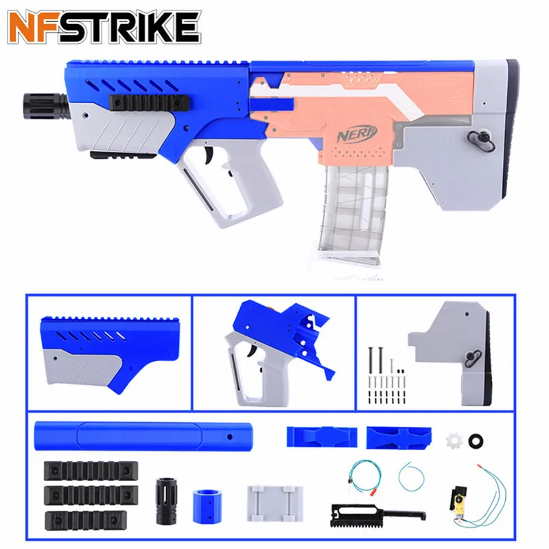 

NFSTRIKE For XSW STF Appearance Fully Automatic MXD-1 Refit Kit For Nerf Stryfe Exterior Modified Accessories Kits - Blue Orange