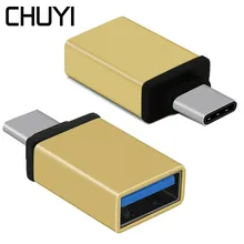 CHUYI USB C 3,0 адаптер type C к USB3.0 концентратор 5 Гбит/с высокоскоростной передачи портативный мини USB OTG сплиттер для Macbook ноутбук телефон