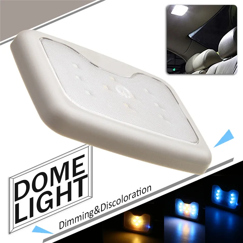 3 in 1 Car Interior Roof Reading Lamp Dome light double Color Universal