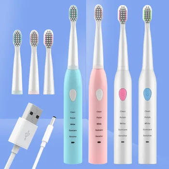 

USB Charging Electric Toothbrush Universal Softhair Lazy Human Electric Toothbrush for Adult Children