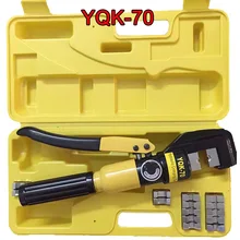 Hydraulic Crimping Tool Hydraulic Crimping Plier Hydraulic Compression Tool YQK-70 Range 4-70MM2 with good quality CP250 1pc hydraulic flared device 12t integral hydraulic flange separator yq 55 manually open the separation tool fire rescue tool