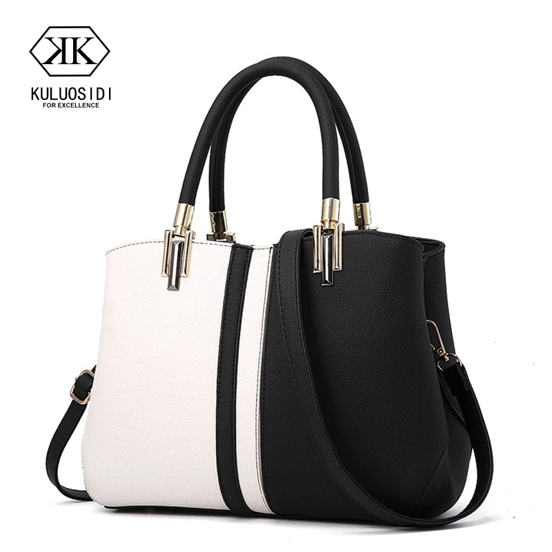 

Contrast Color Women Leather Handbags Messenger Bags Women Shoulder Bags For Women 2018 Sac a Main Handbags Ladies