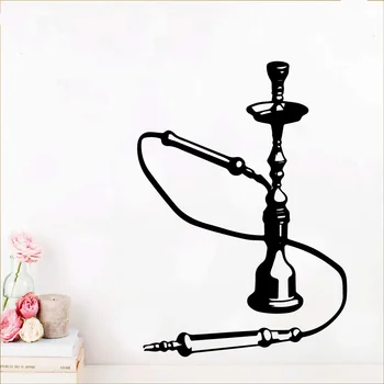 

Beauty Hookah Shisha Smoking Decal Removable Vinyl Mural Poster For Living Room Decoration Vinyl Art Decal Vinilo Decorativo