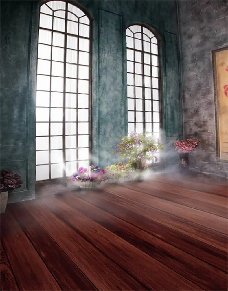 

5x7ft Hazy Vintage Room Flowers Photography Backdrops Photo Props Studio Background