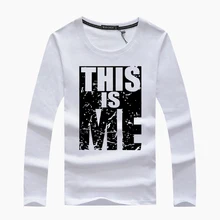 Новинка, мужские футболки с длинным рукавом, чистый хлопок, модная брендовая дизайнерская Повседневная футболка с длинным рукавом и принтом, Высококачественная Мужская футболка