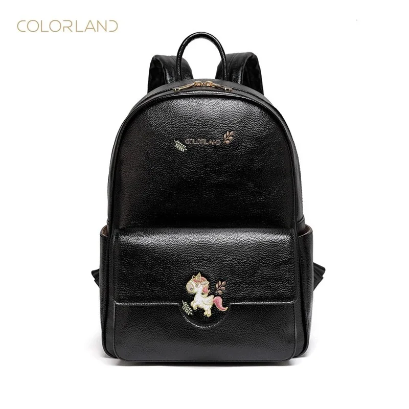 

COLORLAND 2019 Spring/Summer Collection Mommy Bags Mummy Diaper Bags Backpacks PU Material Waterproof and Durable Commuter Bag