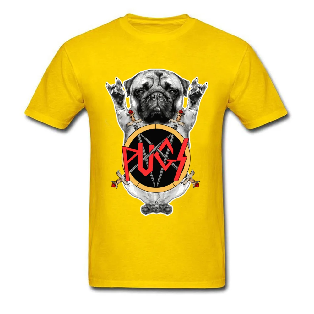 Crewneck SLAYPUG Cotton Men T-Shirt comfortable Short Sleeve Tees Classic Fitness Tight Top T-shirts Wholesale SLAYPUG yellow