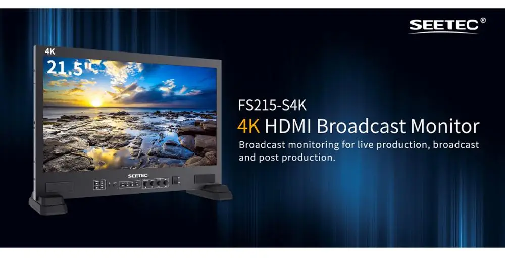 SEETEC FS215-S4K 21,5 Дюймов 3G-SDI 4 K HDMI радиовещательная студия монитор IPS Full HD 1920x1080