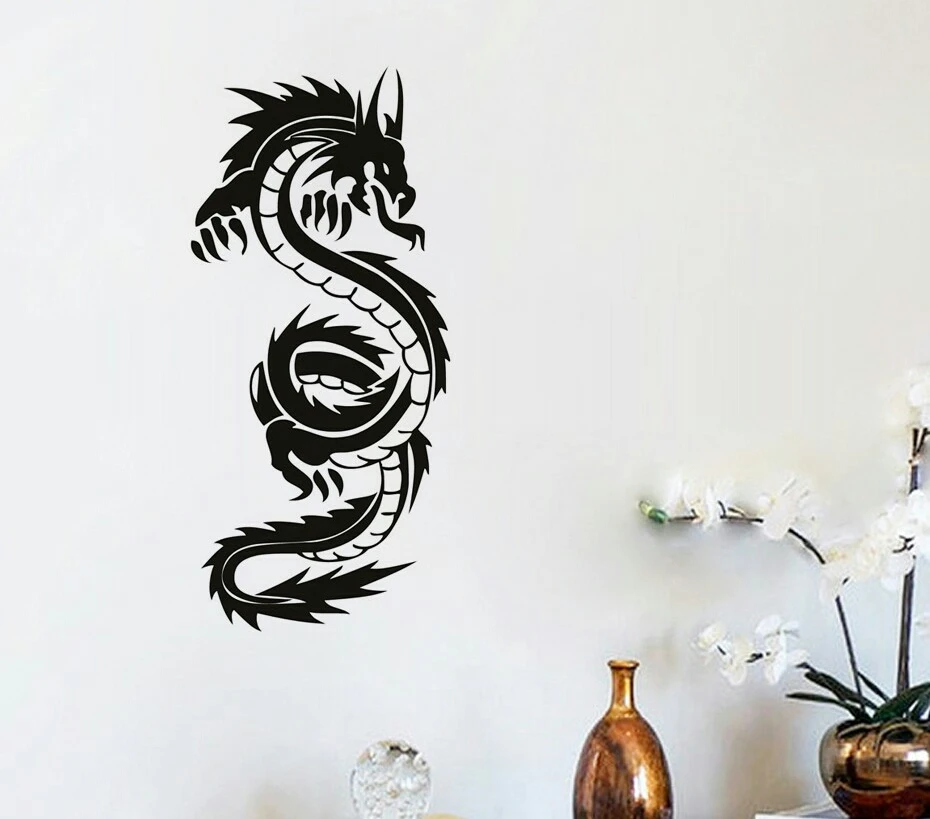 

High Quality Chinese Dragon Wall Mural Living Room Home Decoration Vinyl Art Removable Wall Sticker Y-250