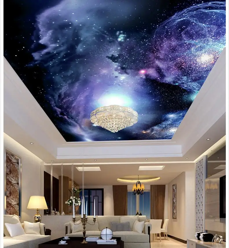 Custom 3d mural wallpaper ceiling 3d wallpaper modern for living room murals ceilings Home Decoration clean cut proffesional multifunctional paint roller replacement paint edger with brush tool for home room wall ceilings