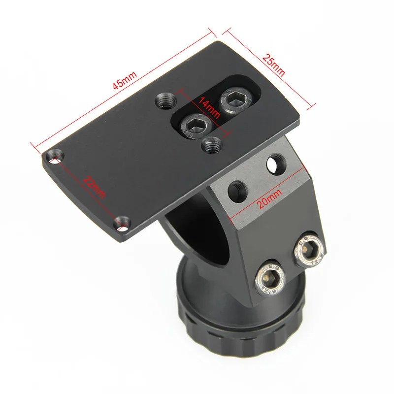PPT Tactical accessories hunting scope mounts 25.4 MM pipe diameter RMR mount for reflection point sight GZ24-0046 rifle scope mount,rifle scope mount ring
