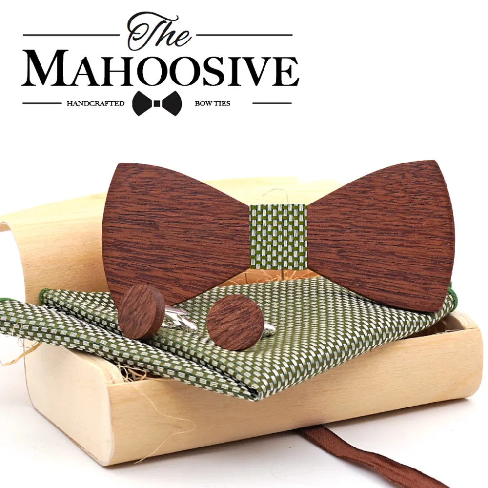 Оптовая продажа Mahoosive дерево мужской галстук-бабочка галстук вечерние партия Галстуки для мужчин деревянные галстуки-бабочки Gravatas corbatas