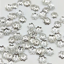 Бусины в виде цветов 100 шт 6 мм, ювелирные изделия, изоляционные украшения для шляп, аксессуары для ювелирных изделий DIY, Аксессуары для ожерелья
