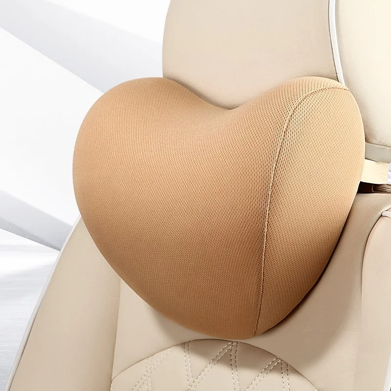 Высококачественная 3D Автомобильная подушка для шеи с эффектом памяти, подголовник для автомобиля, подушка для шеи - Цвет: Серый