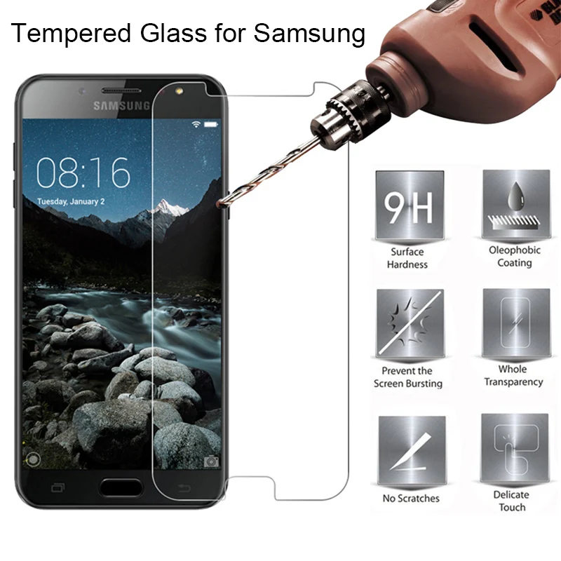 Прозрачное Защитное стекло для samsung A5 A520, защита экрана телефона для samsung A7 A710 A3 A8 A9 HD, закаленное стекло