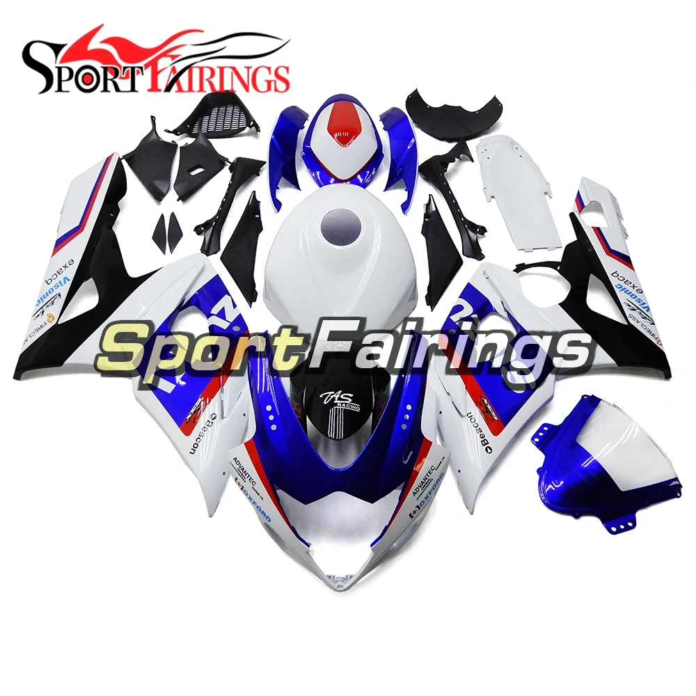 Обтекатели из АБС пластика для Suzuki GSXR1000 GSXR 1000 K5 05 06 2005 2006 мотоциклетные сине белый