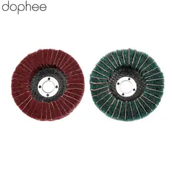 Dophee 1 шт. 100 мм Dremel аксессуары волокна нейлона лоскут полировки шлифовальный диск для угловая шлифовальная полировки инструменты 320 #180