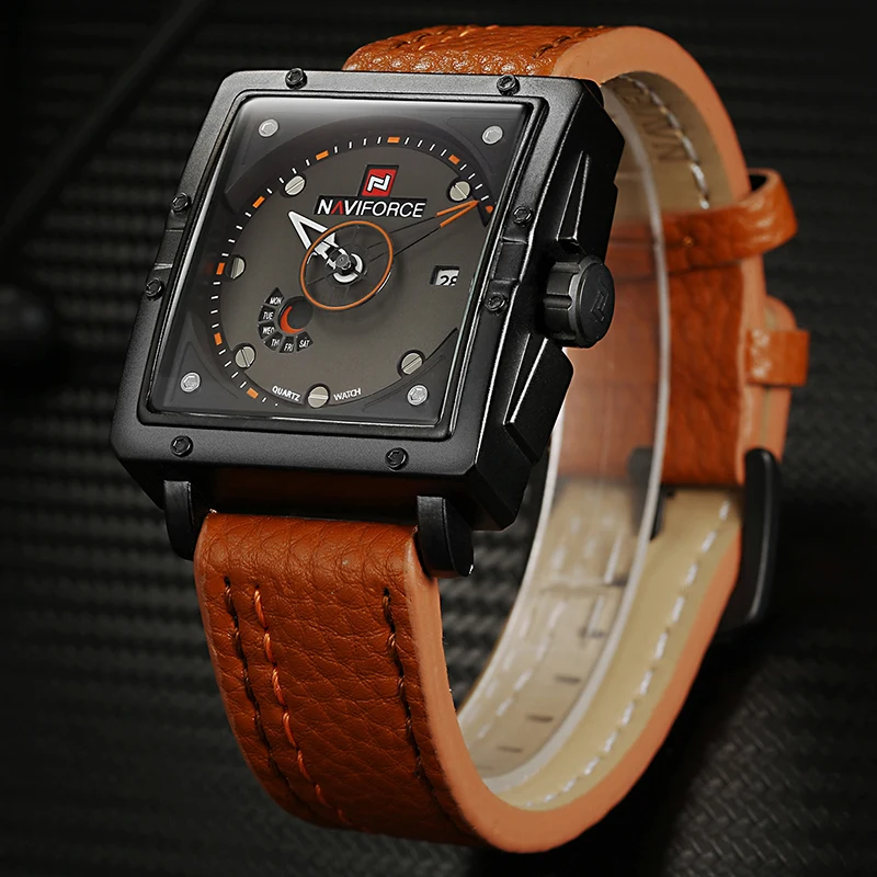 

Mens Watches Top Brand Luxury Casual Quartz Watch Dive Leather Sport Wristwatch relojes hombre Relogio masculino Clock