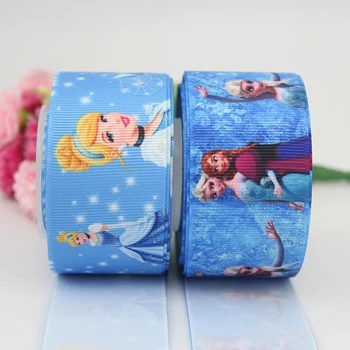

1-1/2" blue princess series printed grosgrain ribbon 38mm accessories Webbing,DIY handmade materials party decoration 20 yards