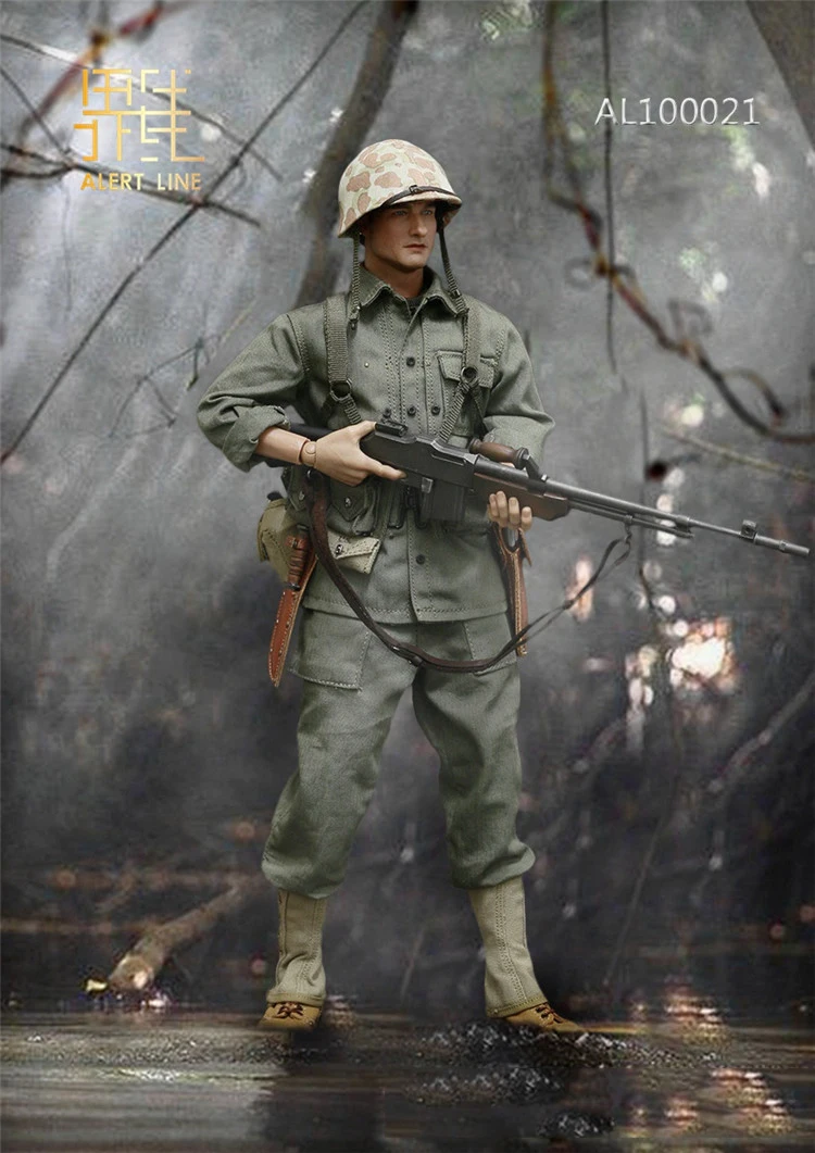 1//6 Scale Alert Line Figures Backpack USMC BAR Gunner AL100021