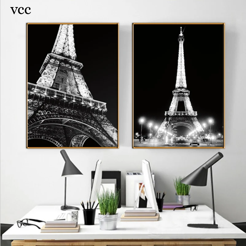 

VCC Eiffel Tower Of Paris Picture,Wall Art Canvas Painting,Wall Pictures For Living Room,Wall Painting,City Building,Home Decor