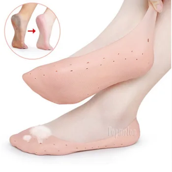 

Moisturizing Silicone GEL Sock Slippers Prevent Foot Heel Crack Shoe Remove Feet Calluses Heal Rift Whitening Skin Boat Socks