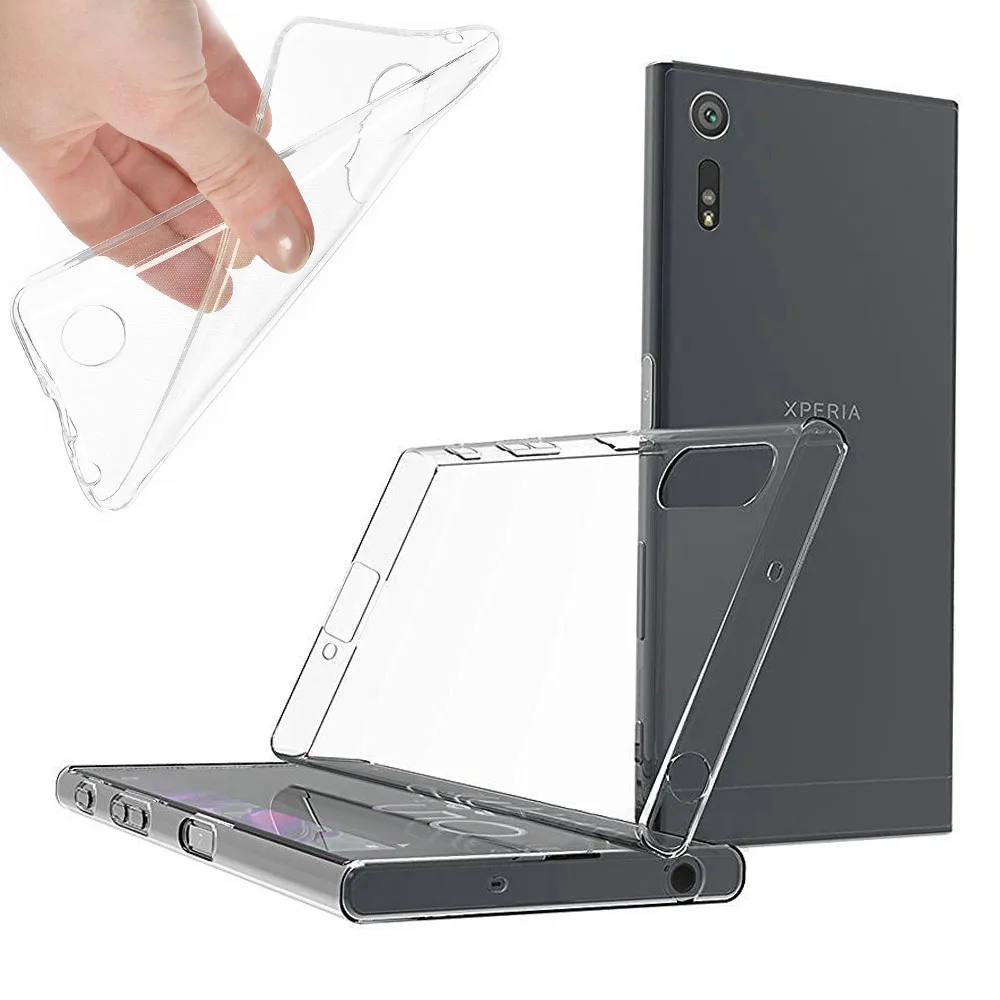 Силиконовый прозрачный мягкий защитный чехол из ТПУ для Sony Xperia XA1 /XA1 Ultra/ XZ Premium/ XZs