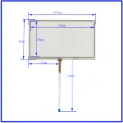 Оптовая продажа 10 шт./партия 165*97 мм 7 дюймов резистивный экран 165 мм * 97 мм для gps автомобиля это совместимый тип сварки