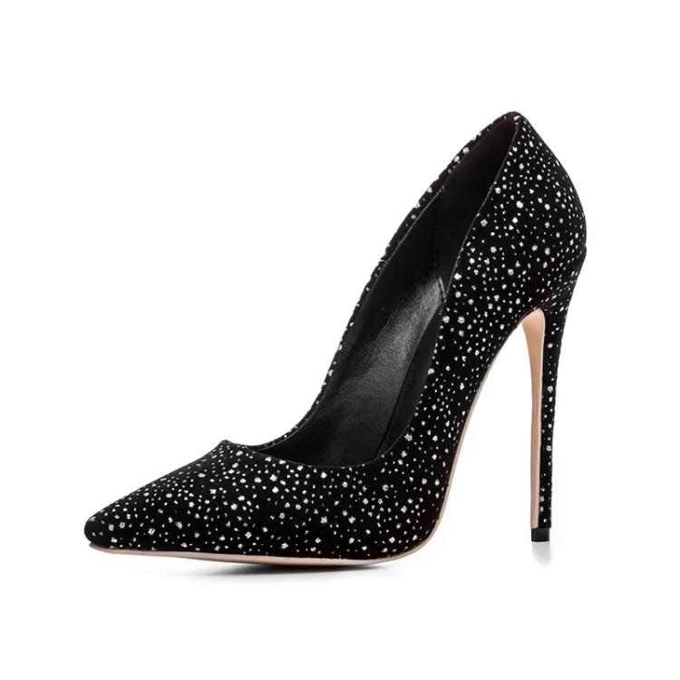 

scarpe donna 2018 black white shoes fashion 12 cm sexy high heels pumps mixed colors party black dress shoe pointed toe stiletto