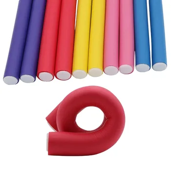 

30pcs/set Flexi rods Soft Hair Curlers Foam Bendy Hair Rollers Plastic Magic DIY Styling Sticks Tools For Hairstyle