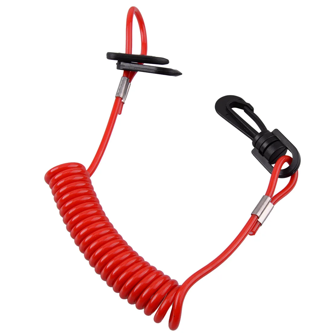 

DWCX Mtorcycle 135cm Boat Kill Switch Key Lanyard Tether Cord TPU & PVC Fit for Johnson Evinrude Mercury Yamaha Honda