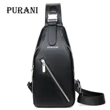 Мужские сумки на ремне от бренда PURANI, Мужская нагрудная сумка, сумка-мессенджер, мужская кожаная сумка через плечо, сумки через плечо для мужчин, s кошельки и сумки