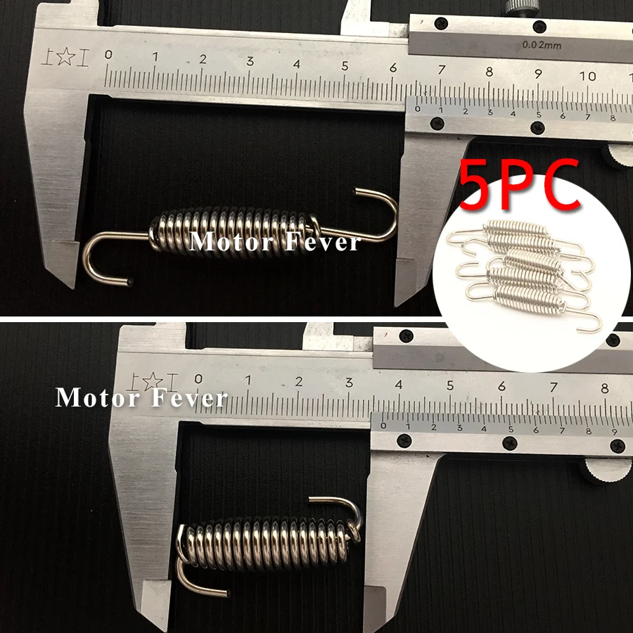 Глушитель выхлопной пружины для мотоцикла DB Killer 48 45 42 35 60 Отрегулируйте шум и звук, глушитель для автомобиля AKRAPOVIC MIVV - Цвет: 5PC Spring