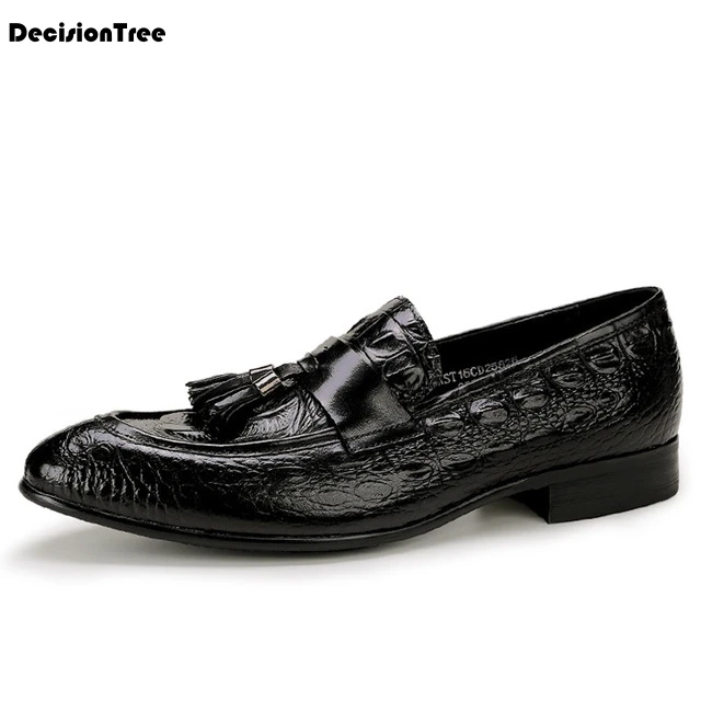 

Men's Loafers Genuine Leather Business Men Shoes Solid Male Flats Shoes Pointed Toe Design Formal Gentleman Dress Shoes Z335