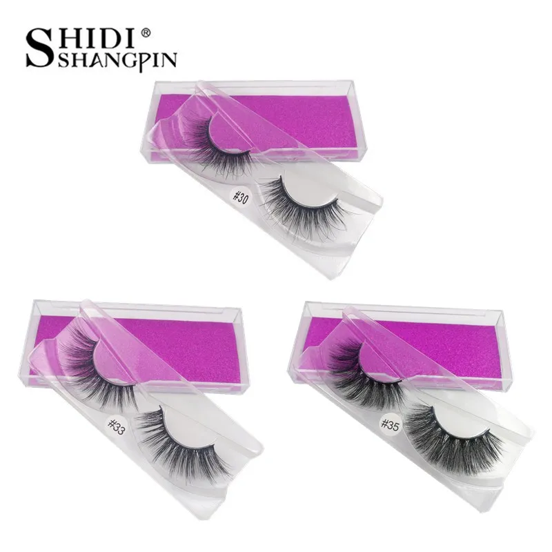 False Eyelashes 3D Mink Lashes Eye lashes Handmade Reusable Natural Long 3D Thick Mink Lashes False Eye lashes Extensions Makeup