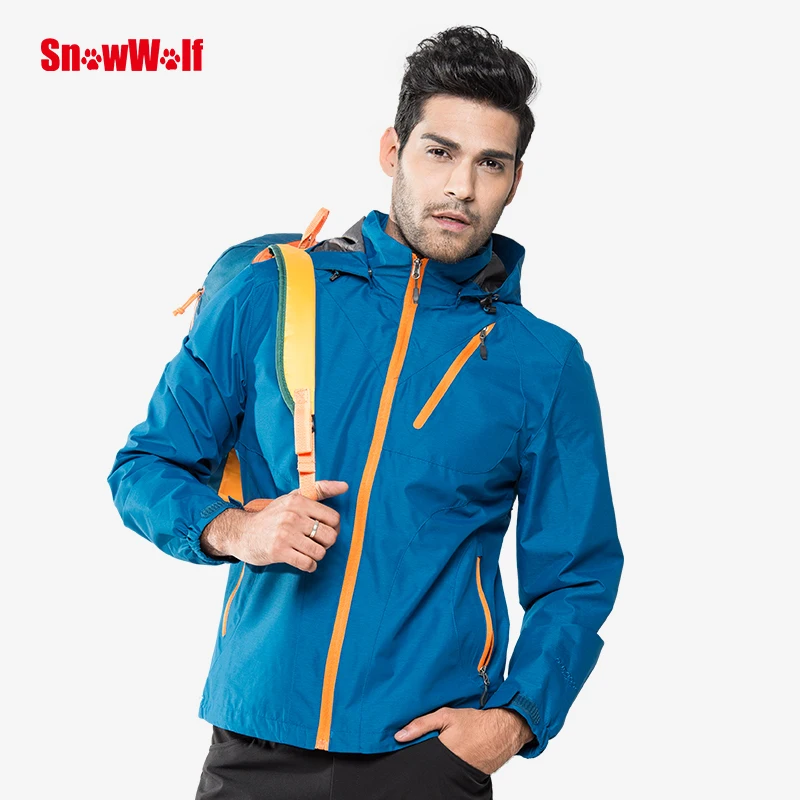 SNOWWOLF Waterproof Breathable Outdoor Mountain Jacket Windbreaker Men