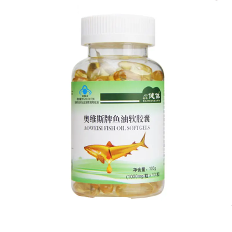 

2 bottles 100pcs/bottle Fish Oil Cap-ules Omega 3 DHA EPA with Free Shipping