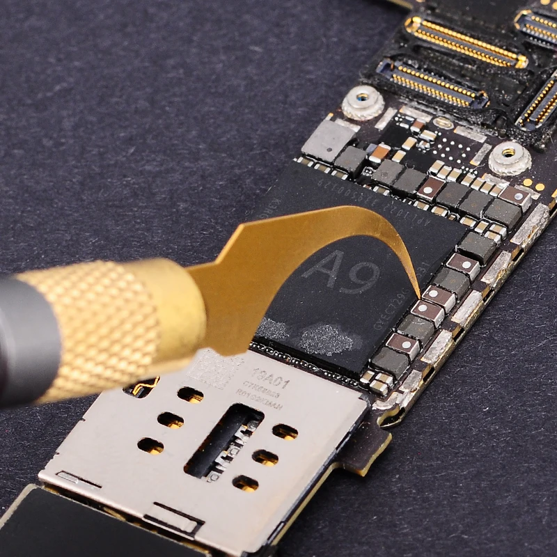 Qianli безопасности удалить процессор двойной нож для IPhone A11 A8 A9 A10 материнская плата микросхема разбирать клей гибкий нож с тонким лезвием