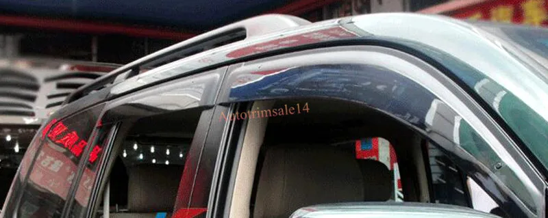 

4 Doors Window Visor Sun Guard Vent Deflector 4pcs For Toyota Land Cruiser LC200 2008-2016