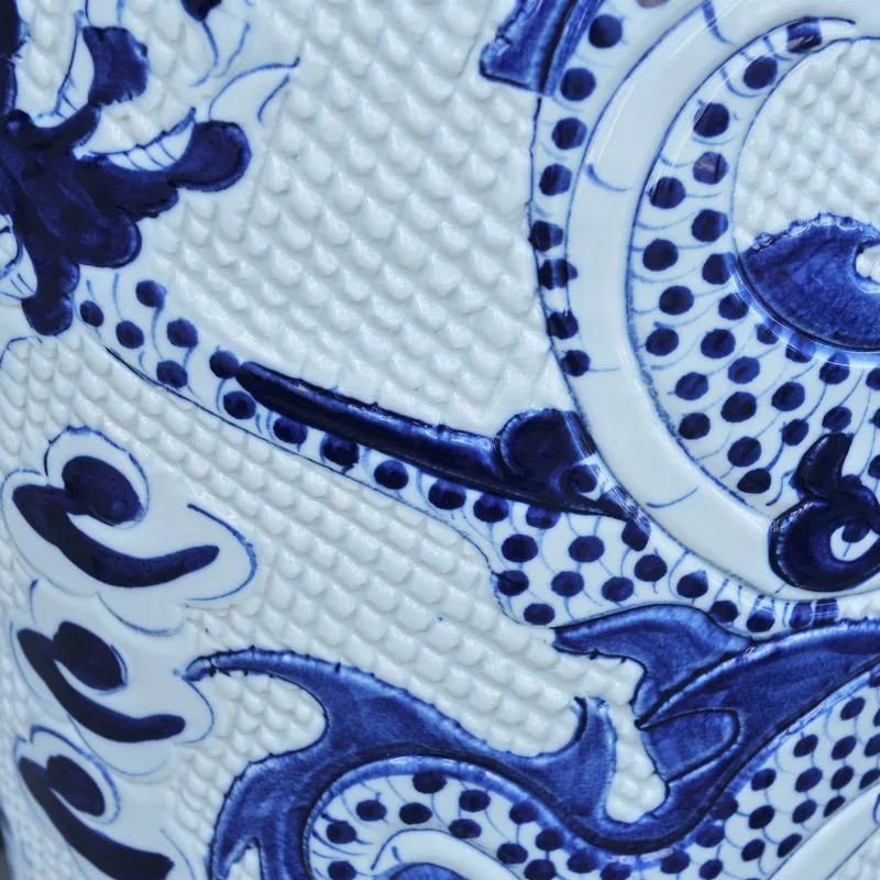 См 180 см высота вырезка синий и белый фарфор Дракон Super Tall керамика китайский пол вазы Декор отель правительство украшения