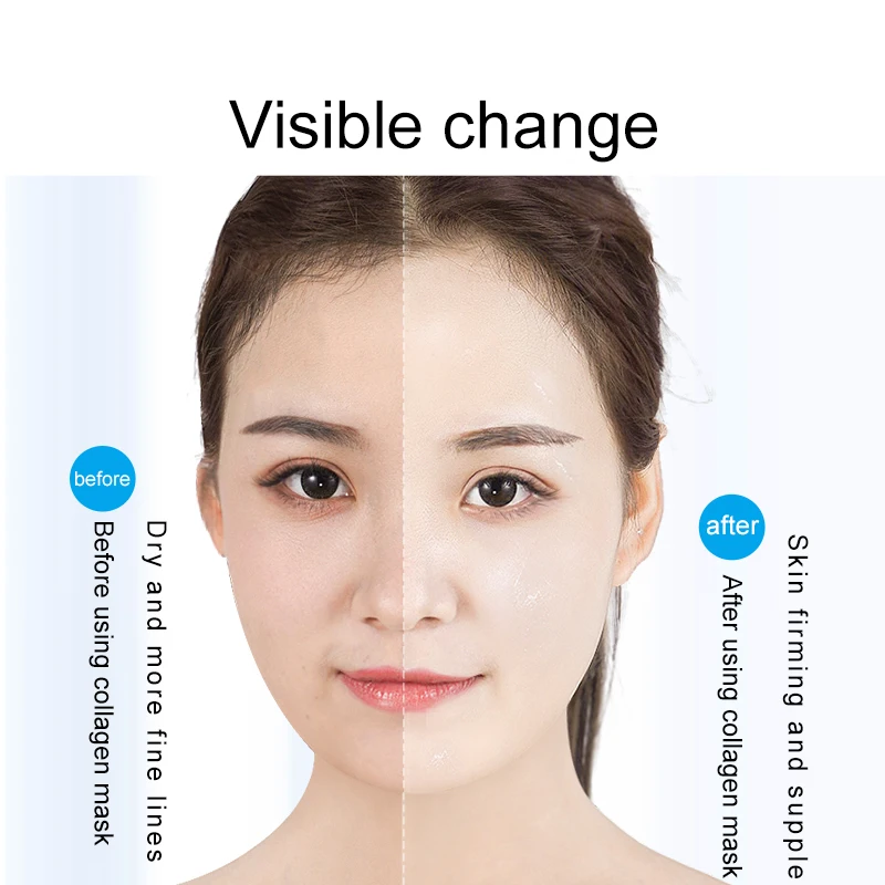 Корейская коллагеновая маска для лица fance, 10 шт., увлажняющая, улучшает омоложение, туго выцветает, тонкие линии, отбеливание ярче кожи