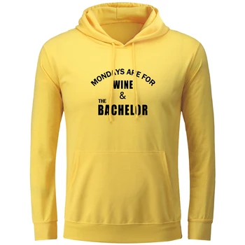 

Mondays are for Wine & the Bachelor Print Hoodies Men Women Boy Girl Hip Hop Sweatshirt Spring Autumn Winter Jackets Cotton Coat