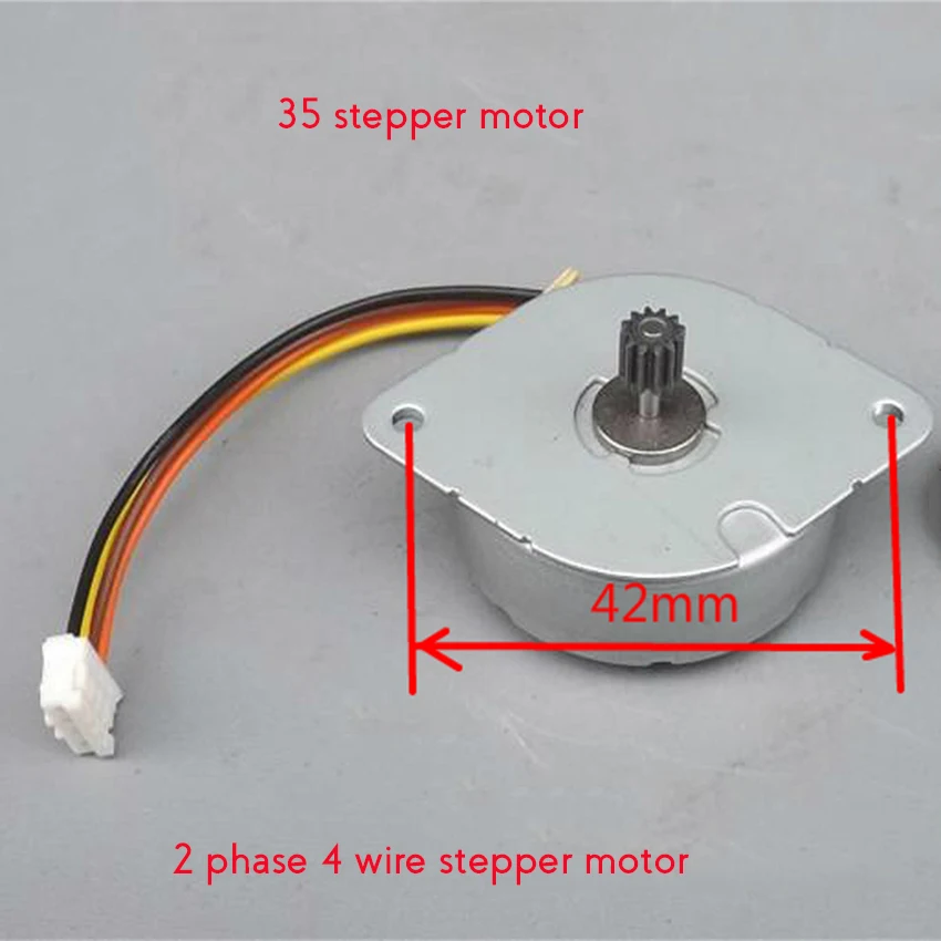 

35 Stepper Motor 2 Phase 4 Wire Step Angle: 7.5 Degree Micro Stepping Motor With 12 Gears 0.4 Model Shaft Diameter 2mm DIY Motor