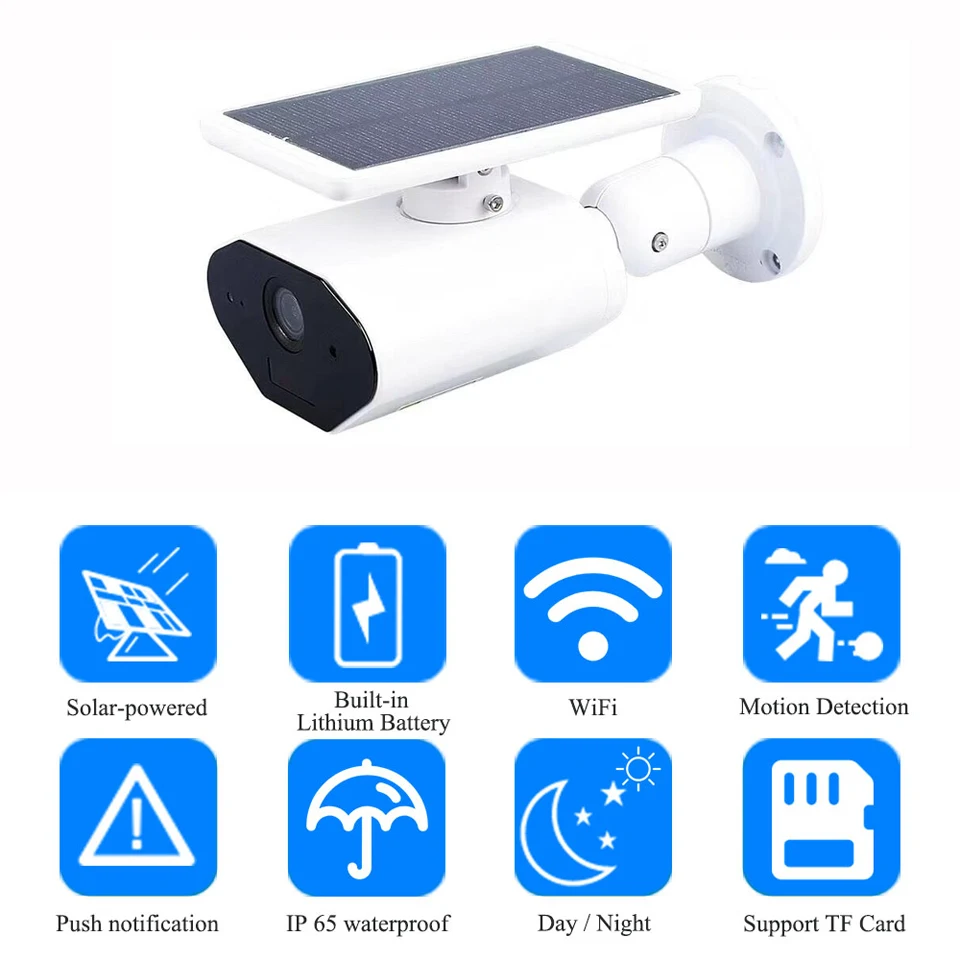 Wi Fi камера батарея питания безпроводная ip на солнечной батарейке CCTV низкое