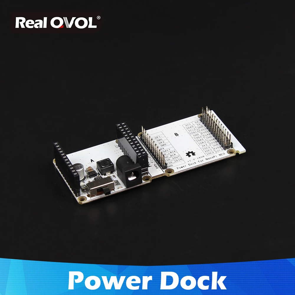 RealQvol Friendlyarm power Dock для NanoPi NEO chip TPS54331 12 V DC 5V2A выход