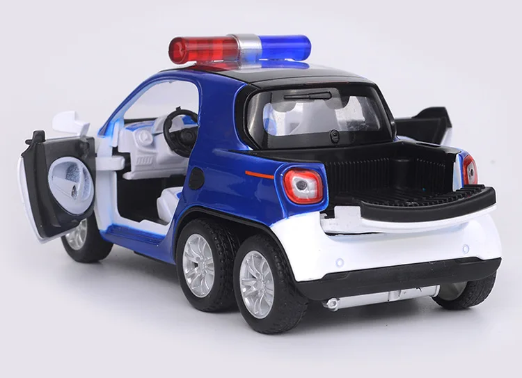 Модель расширенного автомобиля Mercedes smart car автомобиль из сплава Детская