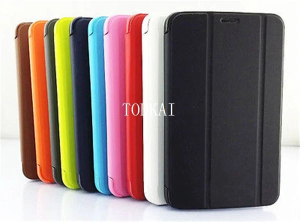 

Original Luxury Slim Leather Cover Case For Samsung Galaxy Tab 3 Lite T110 T111 7'' Tablet + Screen Protector +stylus